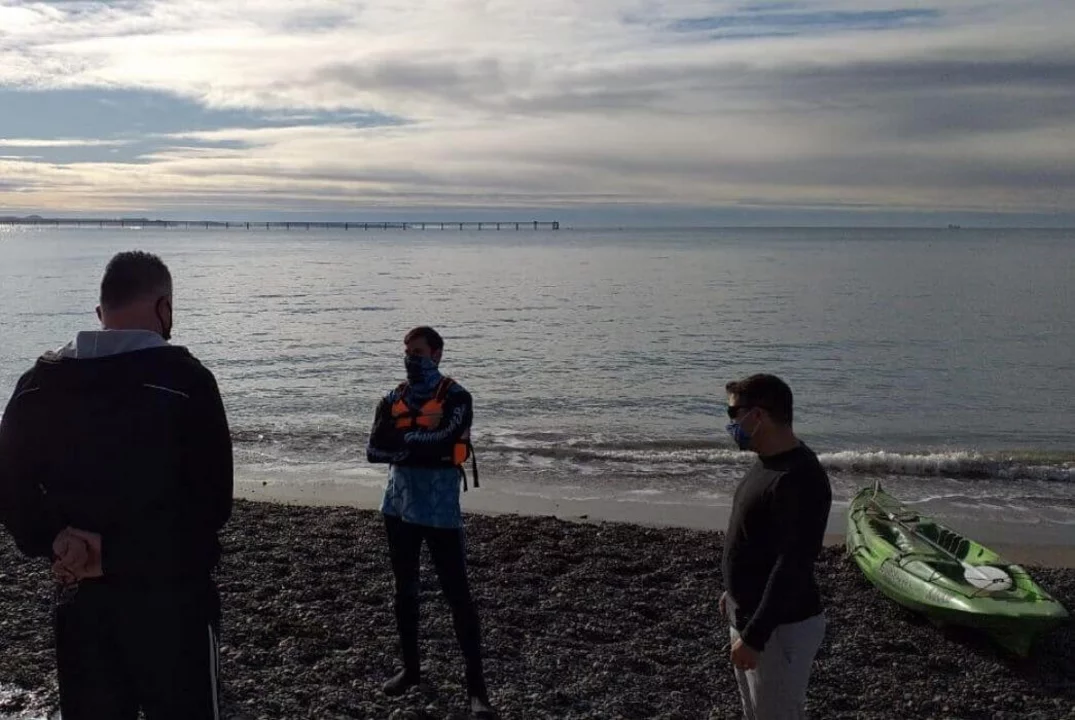 El kayak regresó a la actividad en la costanera