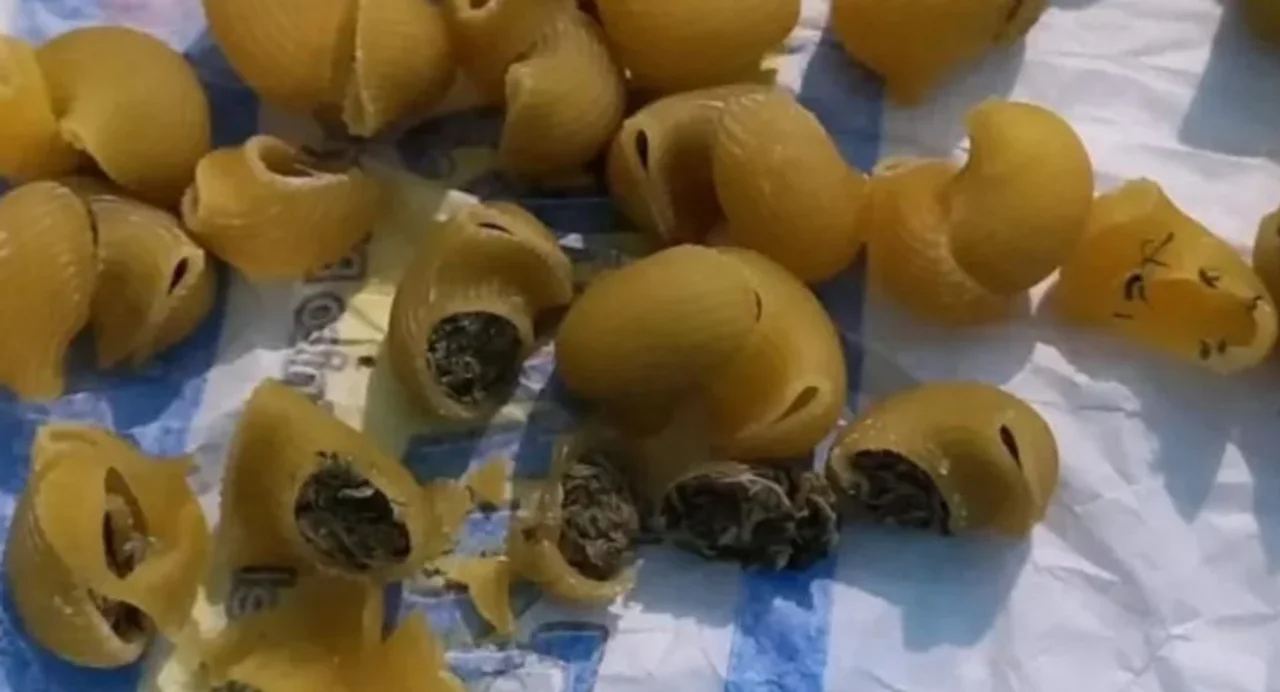 Le llevó "fideos locos" a su hijo preso y quedó detenida cuando descubrieron que estaban rellenos de marihuana