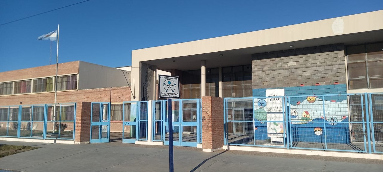 Escuela 795, donde Myrna trabajaba por la mañana.