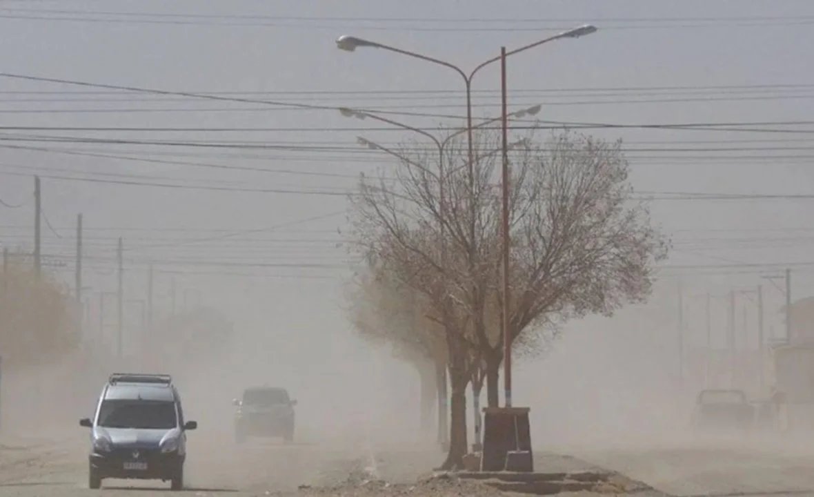 Toda la provincia del Chubut está bajo alerta amarilla por vientos muy fuertes