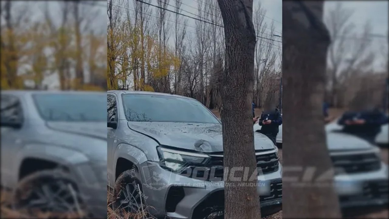 Detenidos en Neuquén tras persecución y choque de camioneta robada