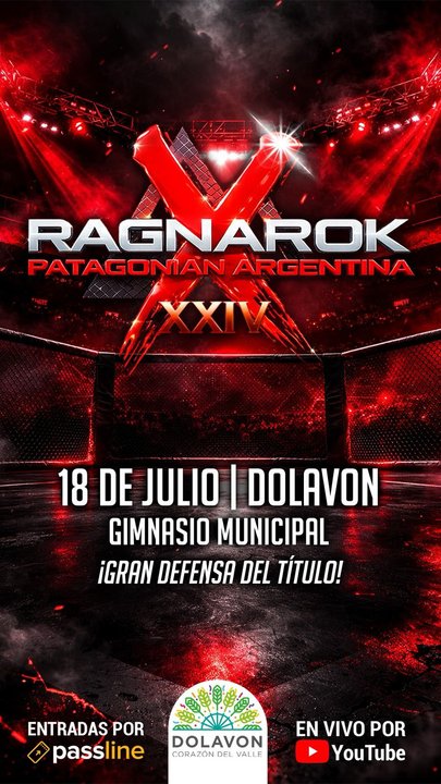 Dolavon recibe un importante evento de MMA, K-1 y kickboxing en la Patagonia