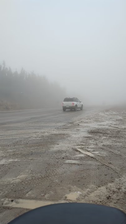 Precaución en Comodoro: visibilidad reducida en caminos alternativos