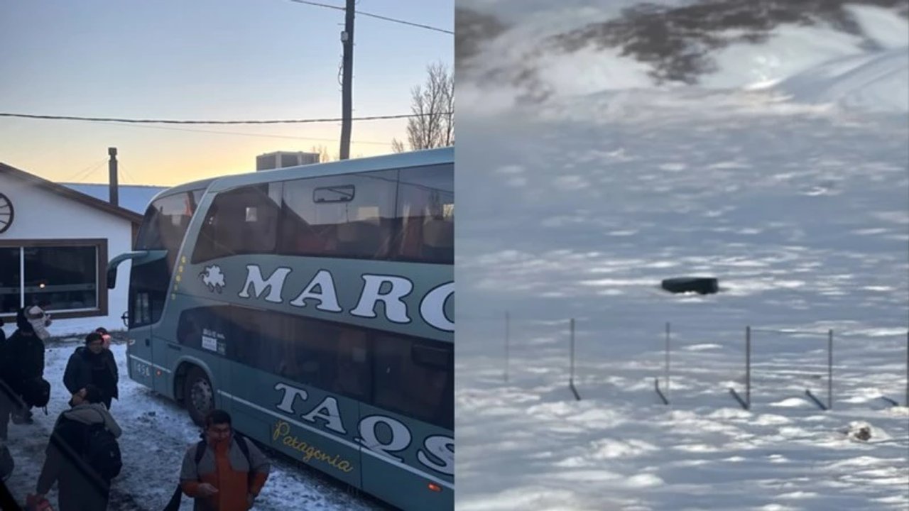 Incidente en colectivo de larga distancia en la Ruta 40 de Santa Cruz