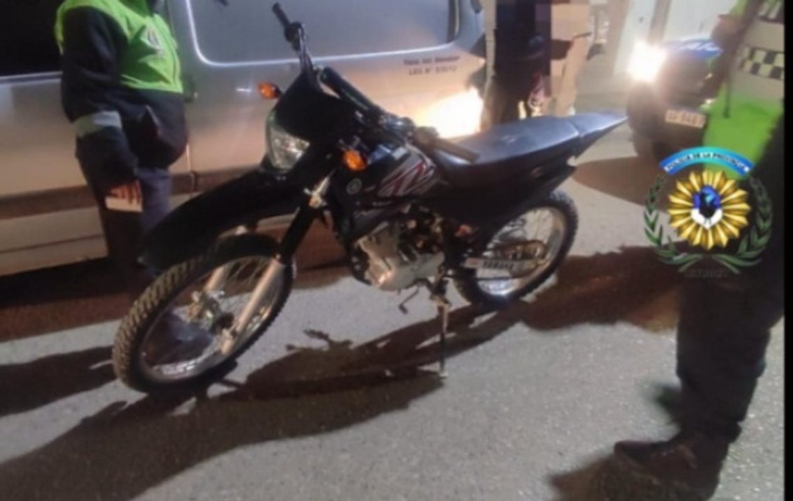 Detienen a joven con moto robada y en estado de ebriedad en Puerto Madryn