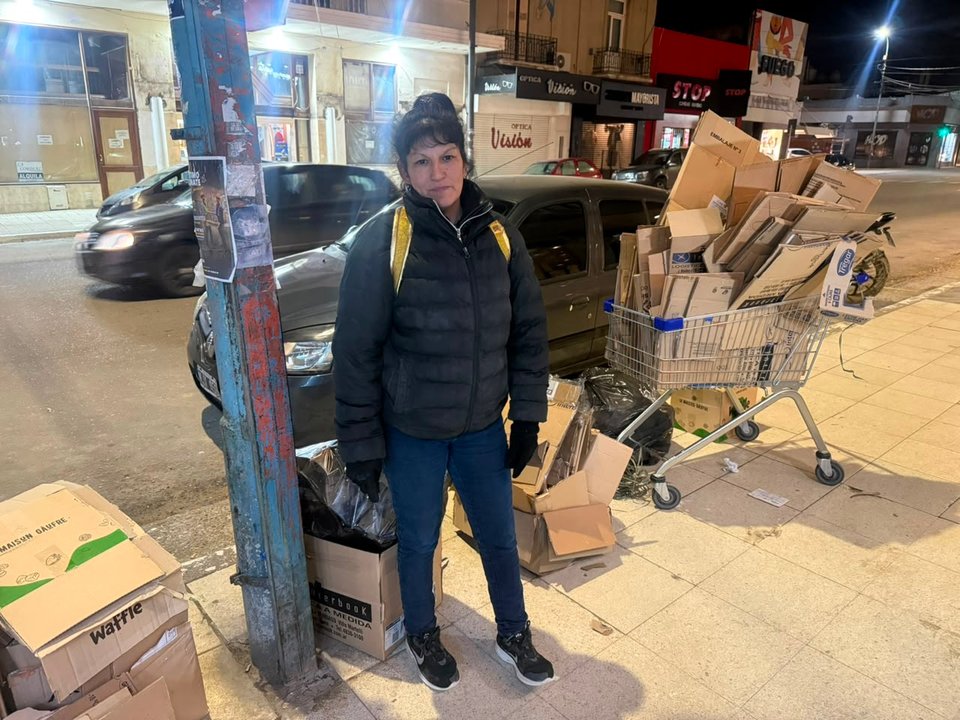 Recicladores de Comodoro Rivadavia piden un espacio en el centro para evitar pérdidas