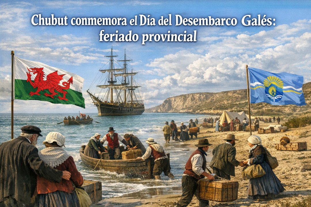 Chubut celebra el Día del Desembarco Galés con un feriado provincial