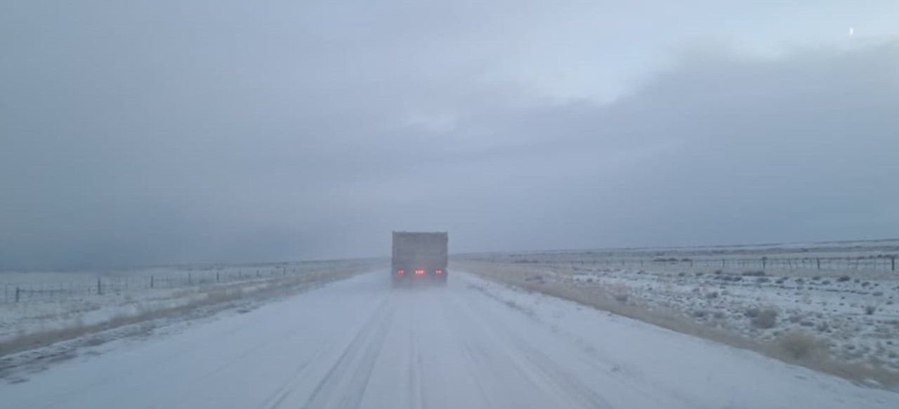 Precauciones en rutas de Chubut por nieve y escarcha