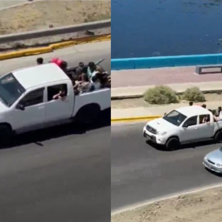 Proponen prohibir el uso de cajas de camionetas en festejos de egresados en Comodoro