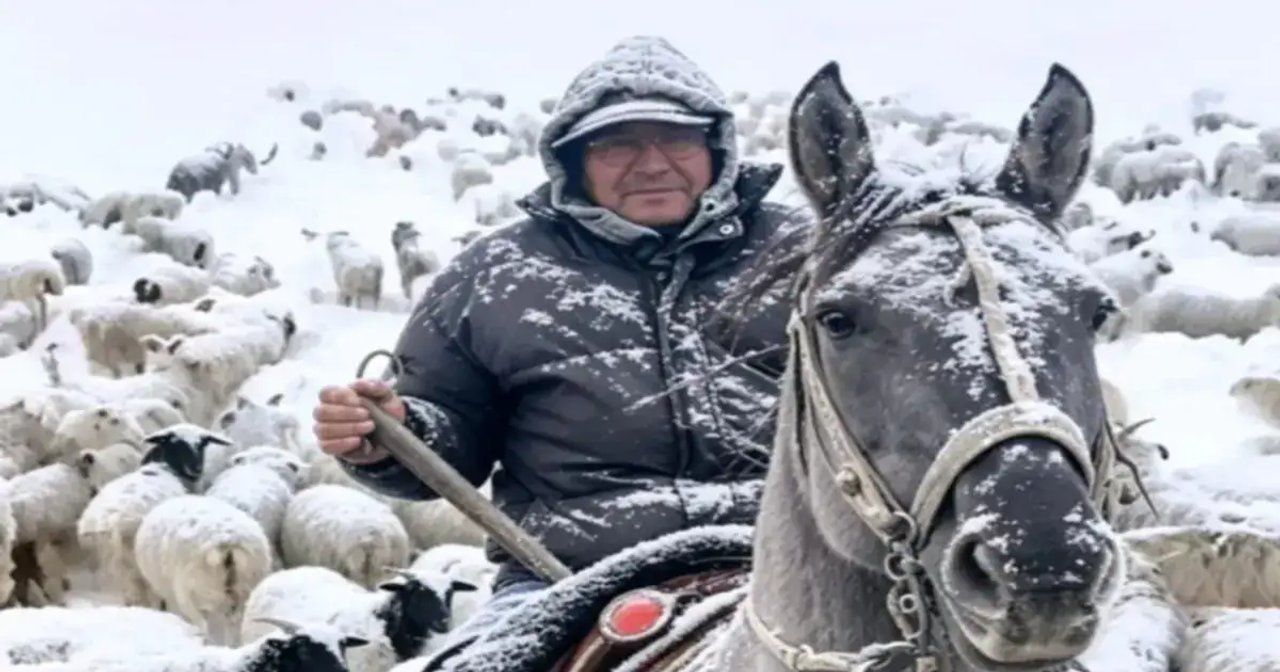 Un criancero de Laguna Blanca realizó 7 km a pie por la nieve para cuidar a sus animales