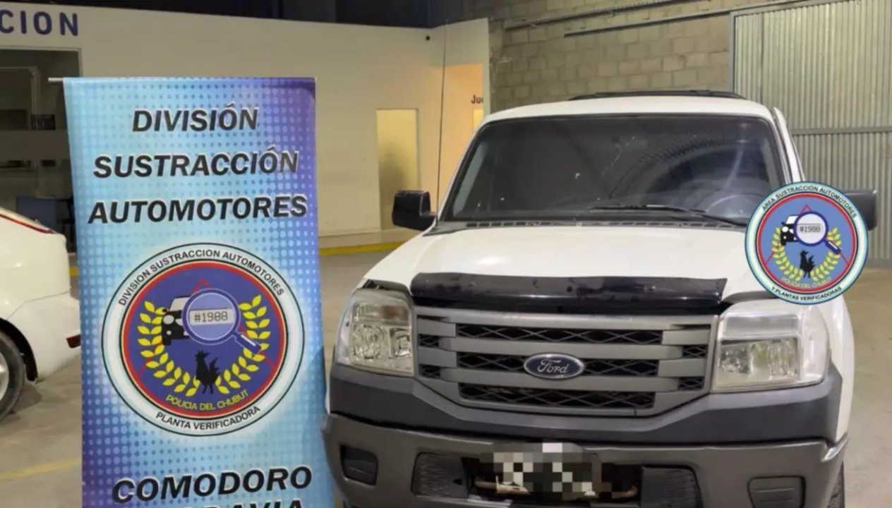 Secuestran camioneta con pedido de búsqueda en agencia de Comodoro Rivadavia