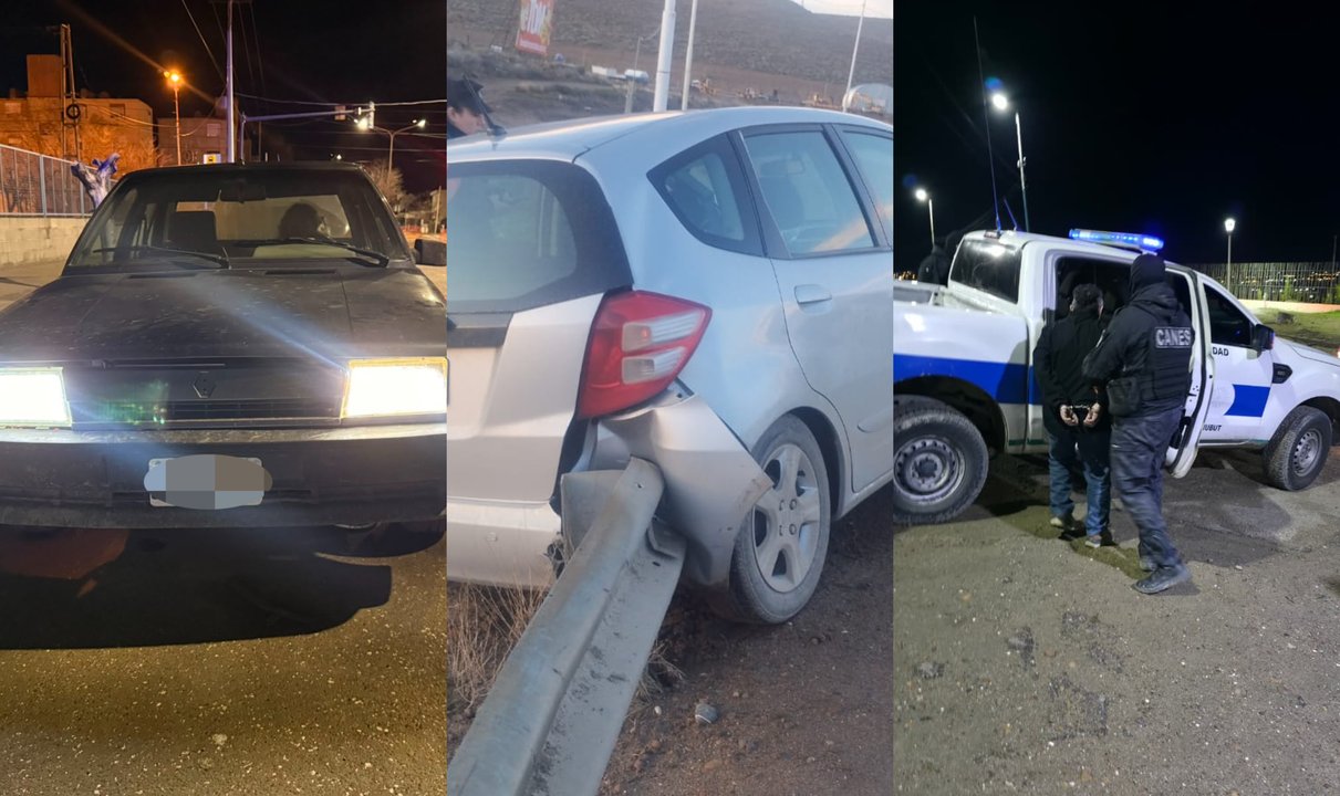 Confusión por auto “robado” y choque de conductor ebrio en Comodoro Rivadavia