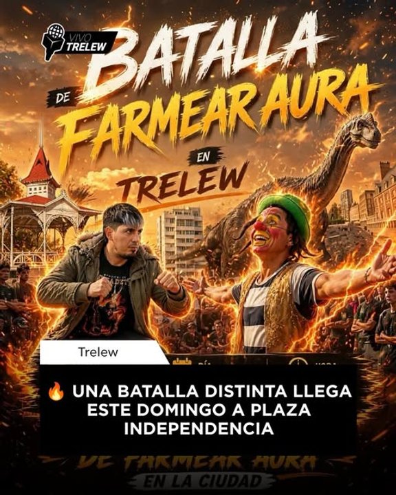 Trelew será sede del primer torneo presencial de "farmear aura"
