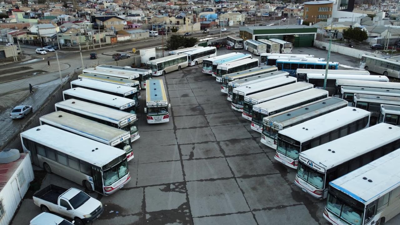 Conflicto salarial de exchoferes de Patagonia Argentina en Comodoro Rivadavia