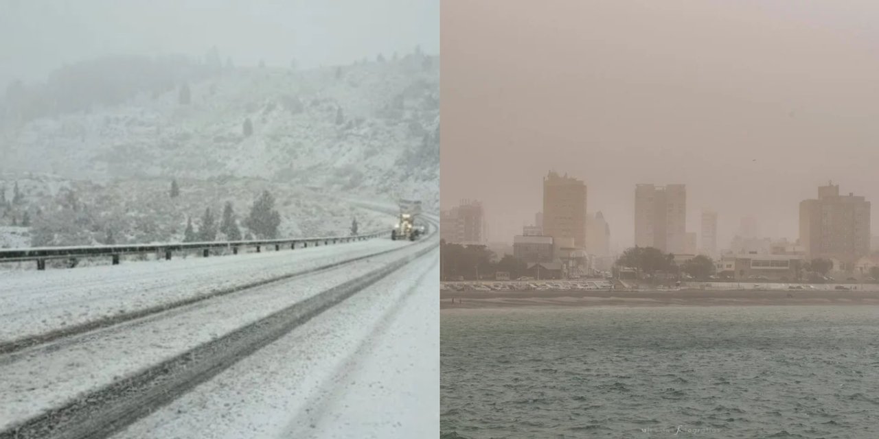Alerta amarilla en Chubut por nevadas, lluvias y vientos intensos