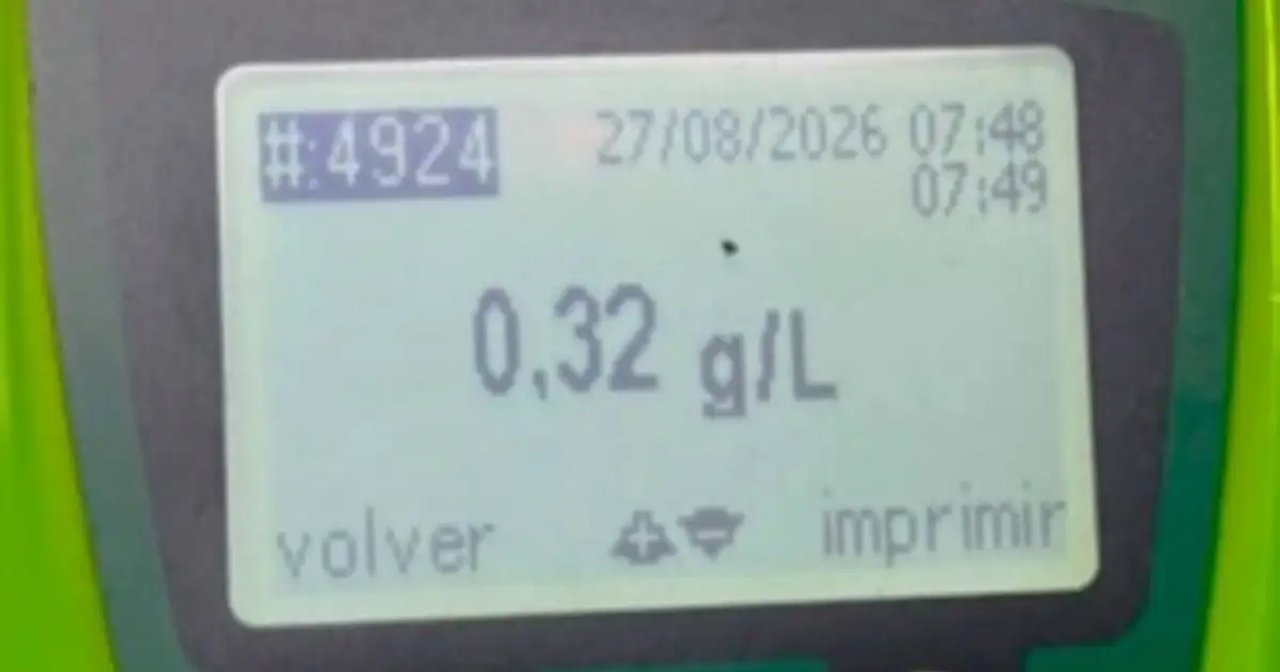 Rescatan a chofer con alcoholemia positiva en Bariloche antes de salir a Chubut