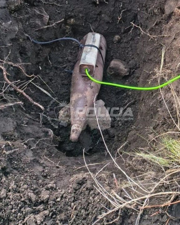 El GEOP destruyó un proyectil de artillería en Junín de los Andes