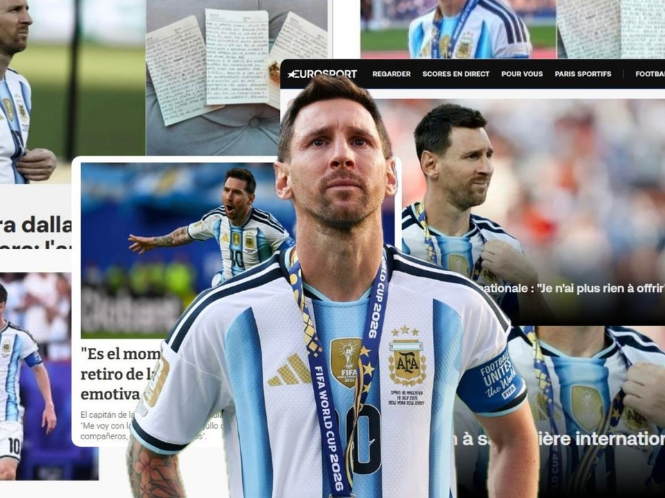 Lionel Messi anunció su retiro de la Selección Argentina