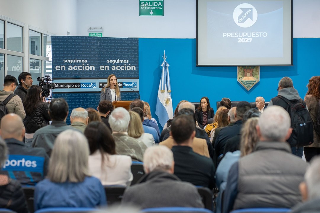 General Roca presenta presupuesto 2027 y posterga cobro del Plan Vial hasta 2028