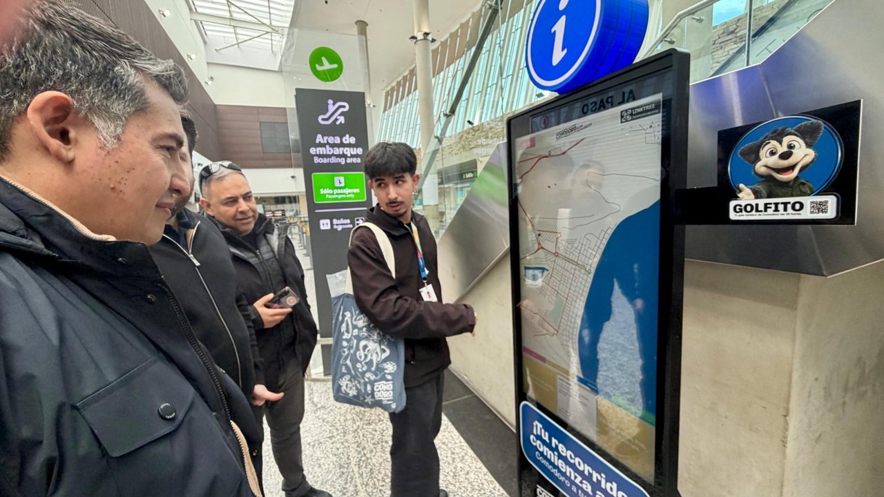 Comodoro Rivadavia instala un tótem interactivo para turistas en el aeropuerto