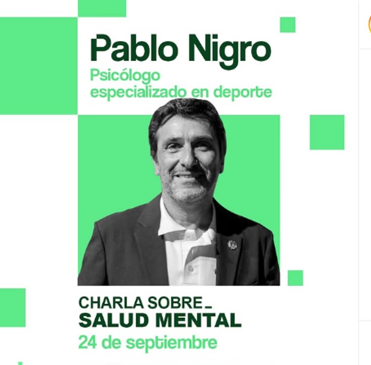 PDC LAB debuta con charla sobre salud mental y deporte a cargo de Pablo Nigro