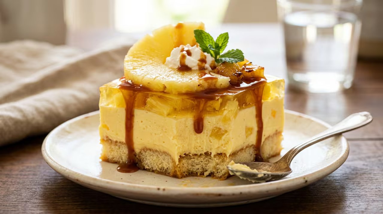 Postre de ananá sin horno: una receta fácil y refrescante