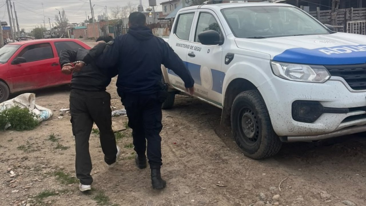 Tiroteo en Trelew culmina con un detenido y un arma secuestrada