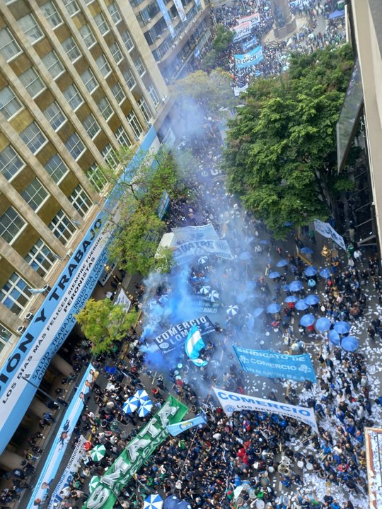 Sindicatos de Chubut participaron de la marcha de la CGT y criticaron al Gobierno