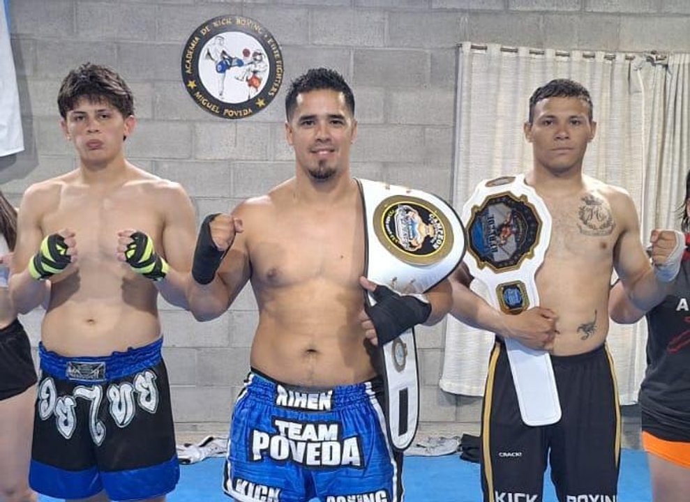 Peleadores de Comodoro se preparan para un torneo internacional de kickboxing en Bolivia