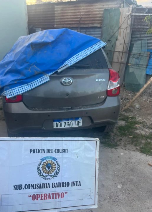 Recuperaron un auto robado en Madryn tras un descuido en Trelew