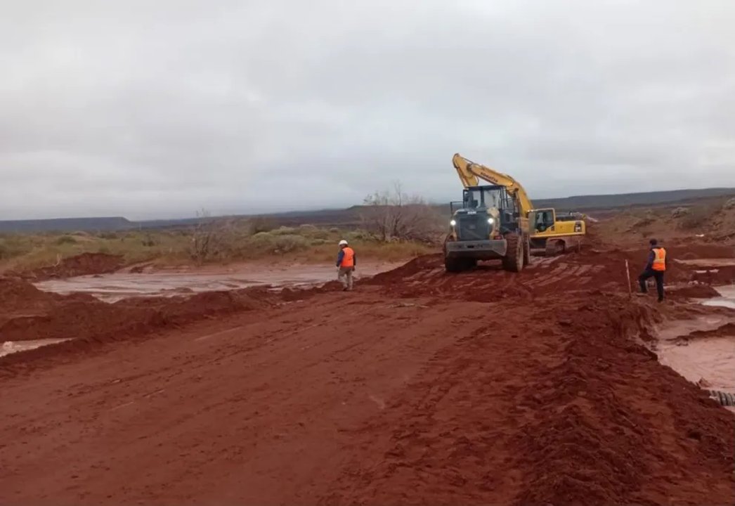 Complicaciones en la circulación por lluvias en la zona de Vaca Muerta