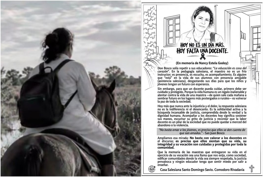 La Casa Salesiana de Comodoro Rivadavia llama a proteger a los educadores tras la muerte de Godoy